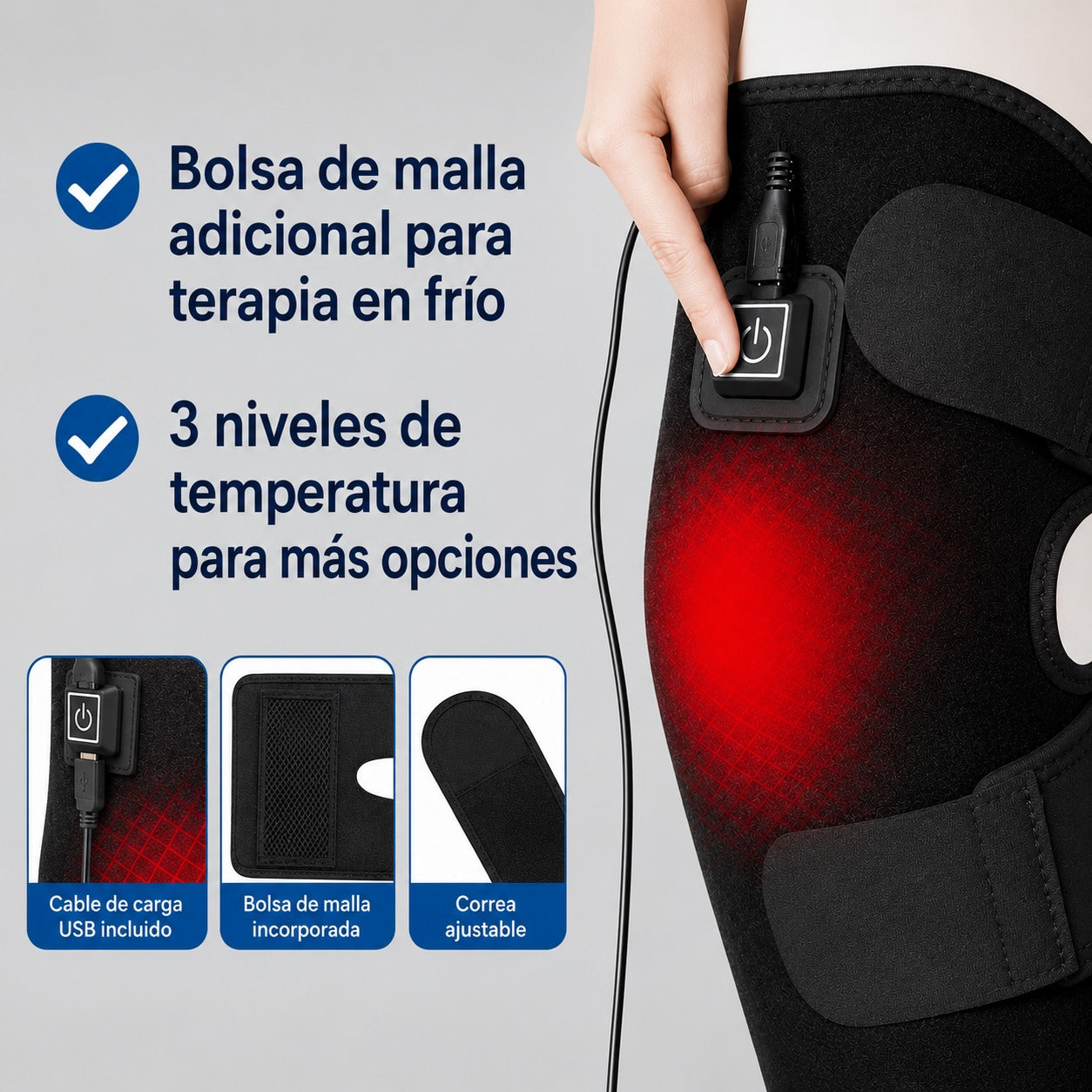 Rodillera Térmica con Calor Terapéutico